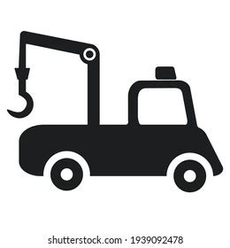 Tow Truck Icon Evacuator Car Wrecker Stock Vector Royalty Free