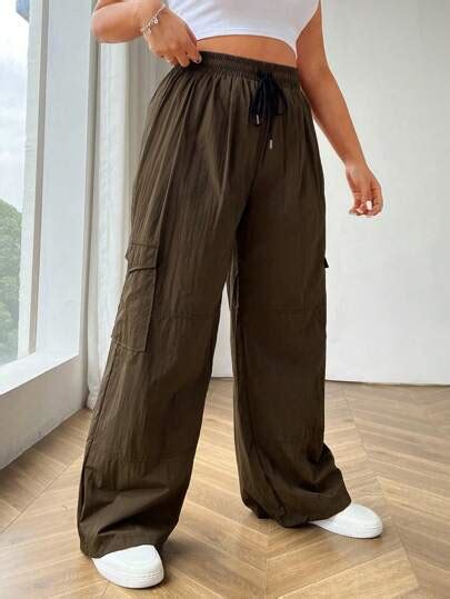 Womens Plus Size Pants Curve Pants Shein Usa