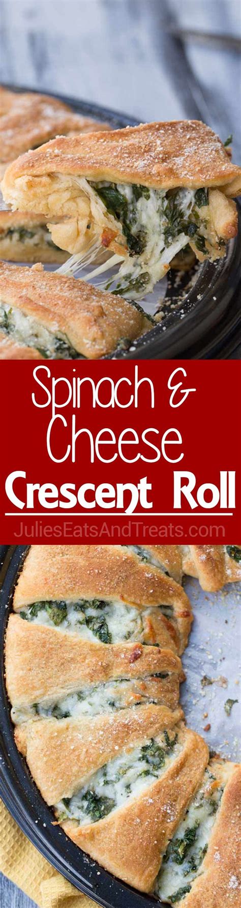 Spinach And Cheese Crescent Ring Cheese Spinach Stuffed Into Crescent