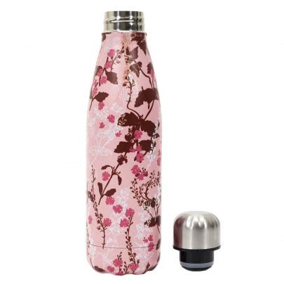 Gourde inox isotherme Printanière 500ml rose Chez Rentreediscount