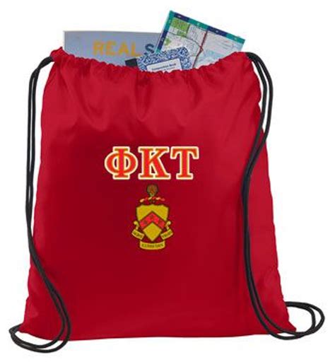 Phi Kappa Tau Crest - Shield Cinch Sack - Greek Gear