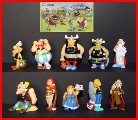 KINDER FERRERO SURPRISE ASTERIX OBELIX VIKINGS 10x FIGURES CAKE TOPPERS