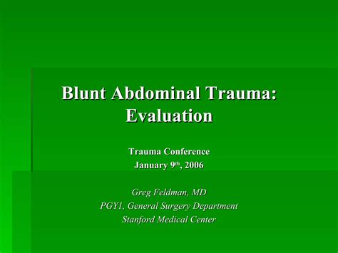 01 blunt abdominal trauma | PPT