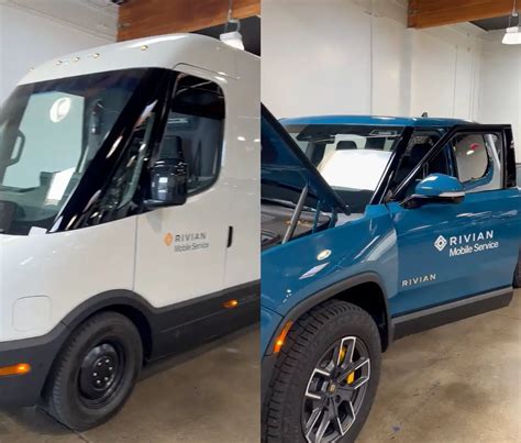 Rivian Shares Peek Inside Mobile Service Vans And Trucks Video