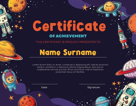 Free Achievement Certificate Template for Schools | Download