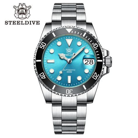 Sd Quadrante Turchese Acciaio Inossidabile Nh Orologio Steeldive