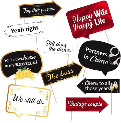 Brown Wedding Bundle PVC Photo Booth Props