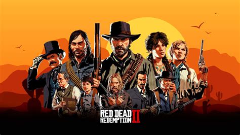 Download Red Dead Redemption 2 Full Cast Hd Wallpaper | Wallpapers.com