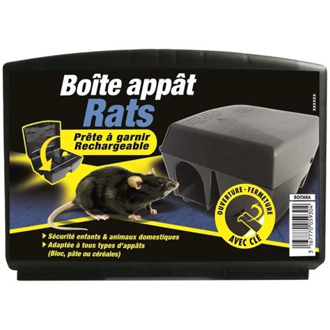 BARRIERE A RONGEURS Boîte appât Rats Cdiscount Jardin