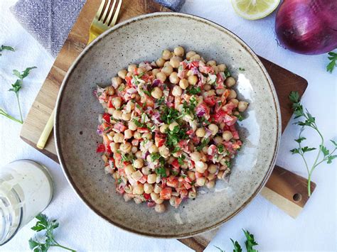 Crunchy Chickpea Salad With Tahini Dressing Anti Candida Kitchen