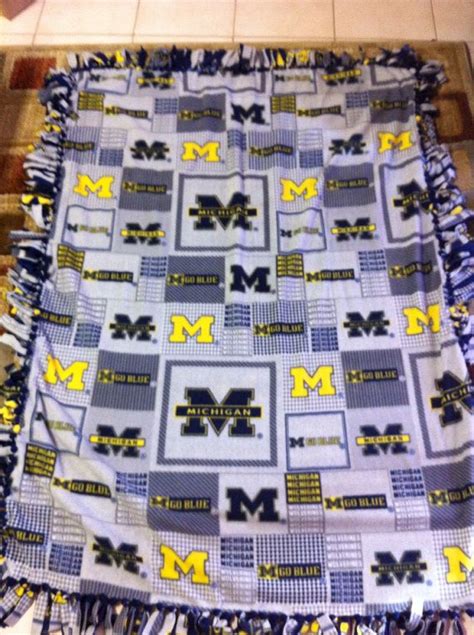 Ncaa Michigan Wolverines Polar Fleece Stadium Throw Blanket