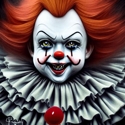 Portrait Fantastique Hyper R Aliste De Chibi Du Clown Pennywise