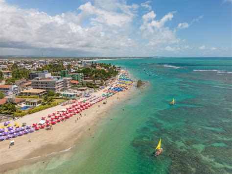 Premium Photo Aerial View Of Porto De Galinhas Beach In The City Of