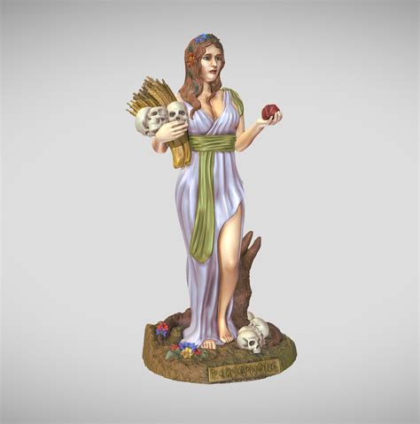 Obj File Statue Of The Greek Goddess Persephone For 3d Printing And Painting 🏛️ ・3d Print