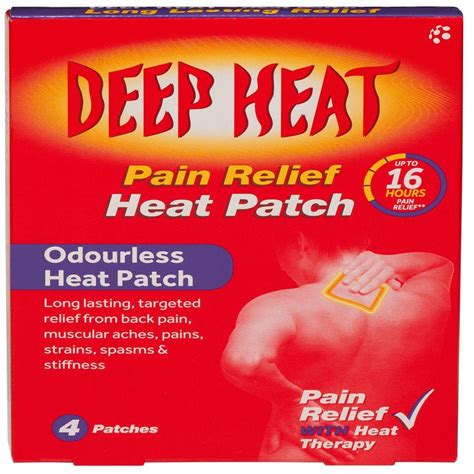 Deep Heat Patch Pack Health St Pharmacy Monaghan Ireland