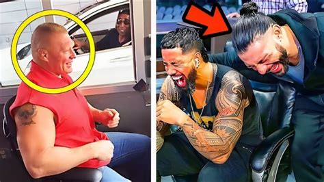 5 Shocking Funniest WWE Superstar In Real Life Roman Reigns Brock