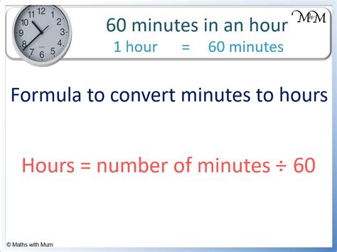 How To Convert Between Minutes And Hours Maths With Mum