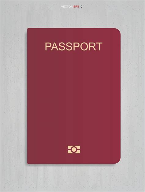 Passport Book On Concrete Texture Background Vector 3985067 Vector Art At Vecteezy