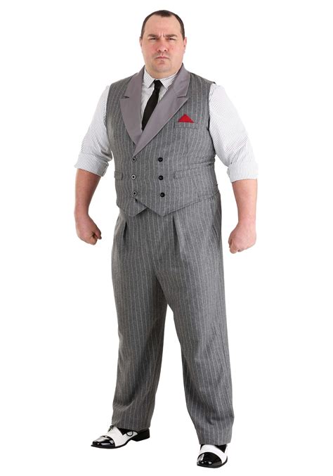 Mens Plus Size Ruthless Gangster Costume - Walmart.com