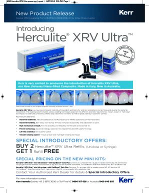 Fillable Online Herculite Xrv Universal Composite Fax Email Print