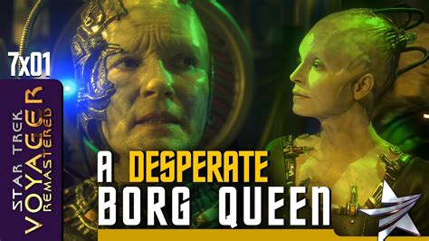 A Desperate Borg Queen Janeway Confrontation Star Trek Voyager