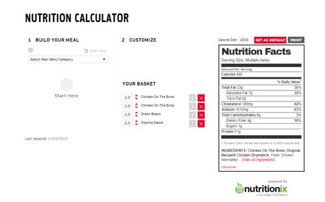 Kfc Nutrition Guide Australia | Besto Blog