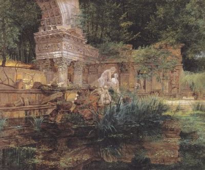 Ruinas romanas en el jardín Del palacio de Ferdinand Georg Waldmüller