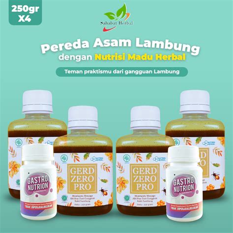 Jual Gerd Zero Pro Madu Obat Asam Lambung Maag Anxiety Kembung Herbal