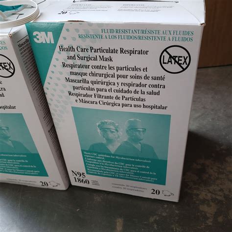 2 BOXES OF 20 NEW 3M 1860 HEALTH CARE AND SURGICAL MASKS - Big Valley