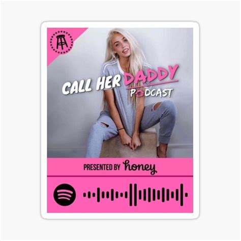 "Call her daddy podcast spotify code cover" Sticker for Sale by ...