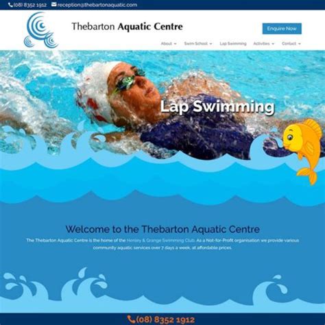 Thebarton Aquatic Centre | DA Website Design