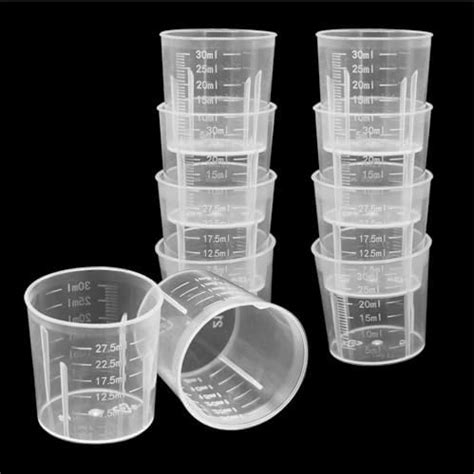 Ml Plastic Liquid Measuring Cups Mini Clear Kitchen Medicine Cups