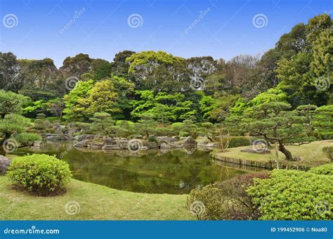 Ohori Park Japanese Garden Fukuoka City Japan Editorial Photo Image