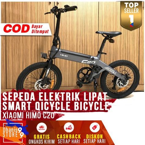 Jual Xiaomi HIMO C20 Sepeda Elektrik Smart Moped Bicycle 250W Sepeda