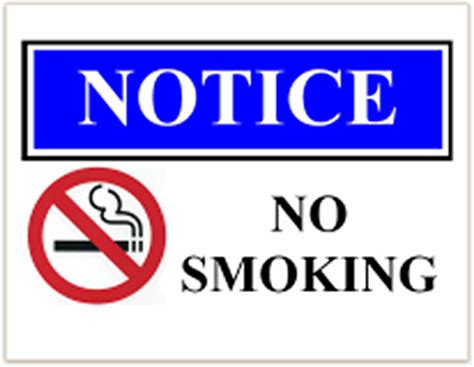 No Smoking Letter For Tenants