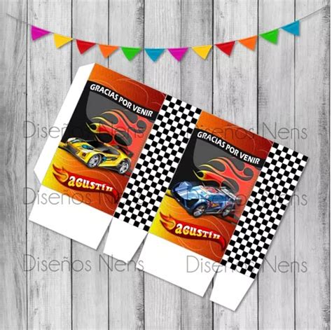 Hot Wheels Bolsita Golosinera Personalizada Imprimible En Venta En