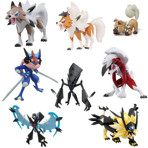 Koleksi Tokoh Aksi Pokemon Besar Ehp Mhp Solgaleo Lunala Lycanroc Model