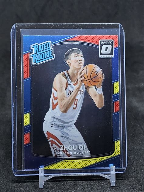 Donruss Optic Zhou Qi Red Yellow Prizm Rated Rookie Rc