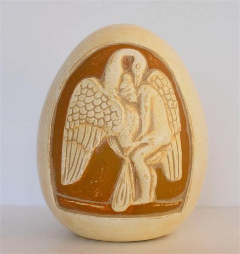 Zeus Disguised As A Swan Lay With Leda Who Laid An Egg From Which Were