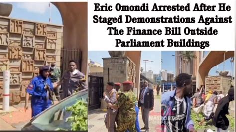 Eric Omondi Arrested After He Staged Demonstrations Against Finance