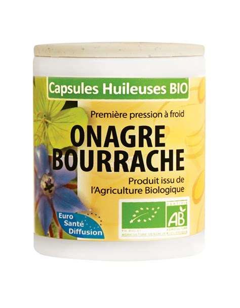 Onagre Bourrache Capsules Huileuses Bio La Secourable