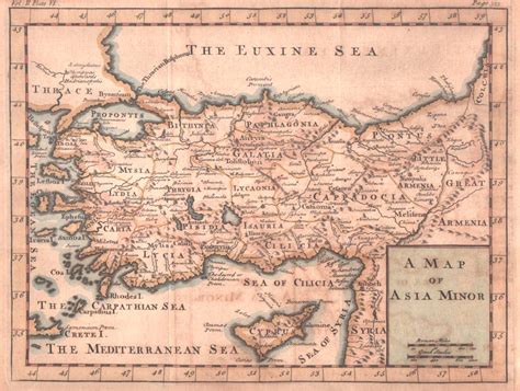 Turkey c1710 Ancient Asia Minor Map – BalkanPhila