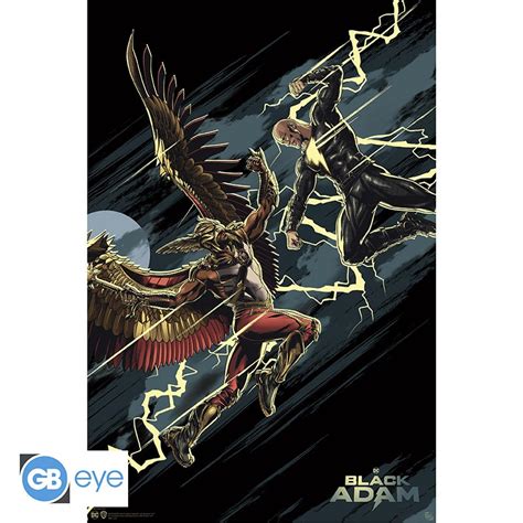 Dc Comics Poster Maxi X Black Adam Vs Hawkman Abysse Corp