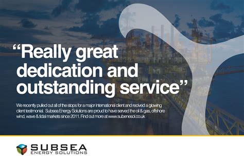 Client Testimonial Multinational Oil Major Subsea Energy Solutions