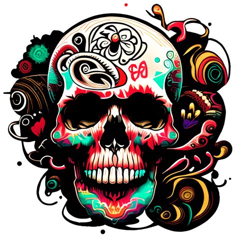 Graffiti Doodle Skull · Creative Fabrica