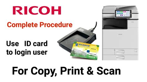 Ricoh User Authentication Using Id Card Mfp Card Reader Get Counter