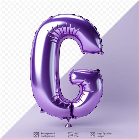 Lettre De Ballon Violet M Tallique G Isol E Sur Des Ballons De Fond