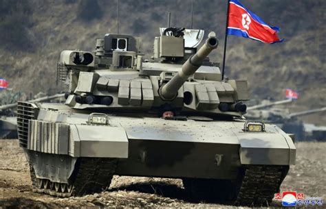 North Korean Leader Unveils And 'Drives' New Battle Tank