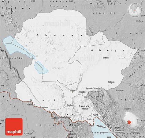 Gray Map of Mbeya