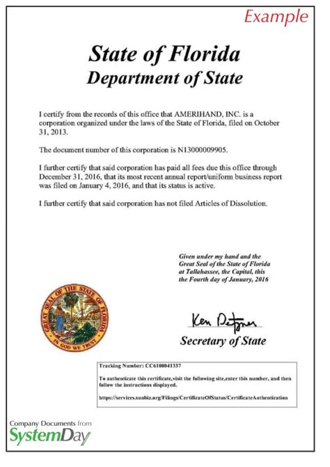 florida certificate of authority lookup - LLC Bible